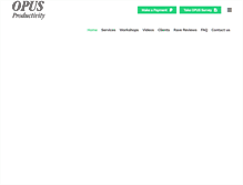 Tablet Screenshot of opusproductivity.com